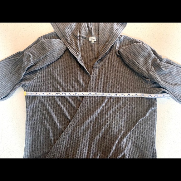 Kismet long sleeve hooded cardigan with pockets, size XL, colour Grey - Picture 4 of 6